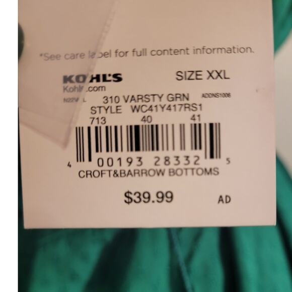 NWT Croft Barrow Green Swiss Dot Midi Dress XXL Cottagecore Modest Spring Career - Picture 8 of 14